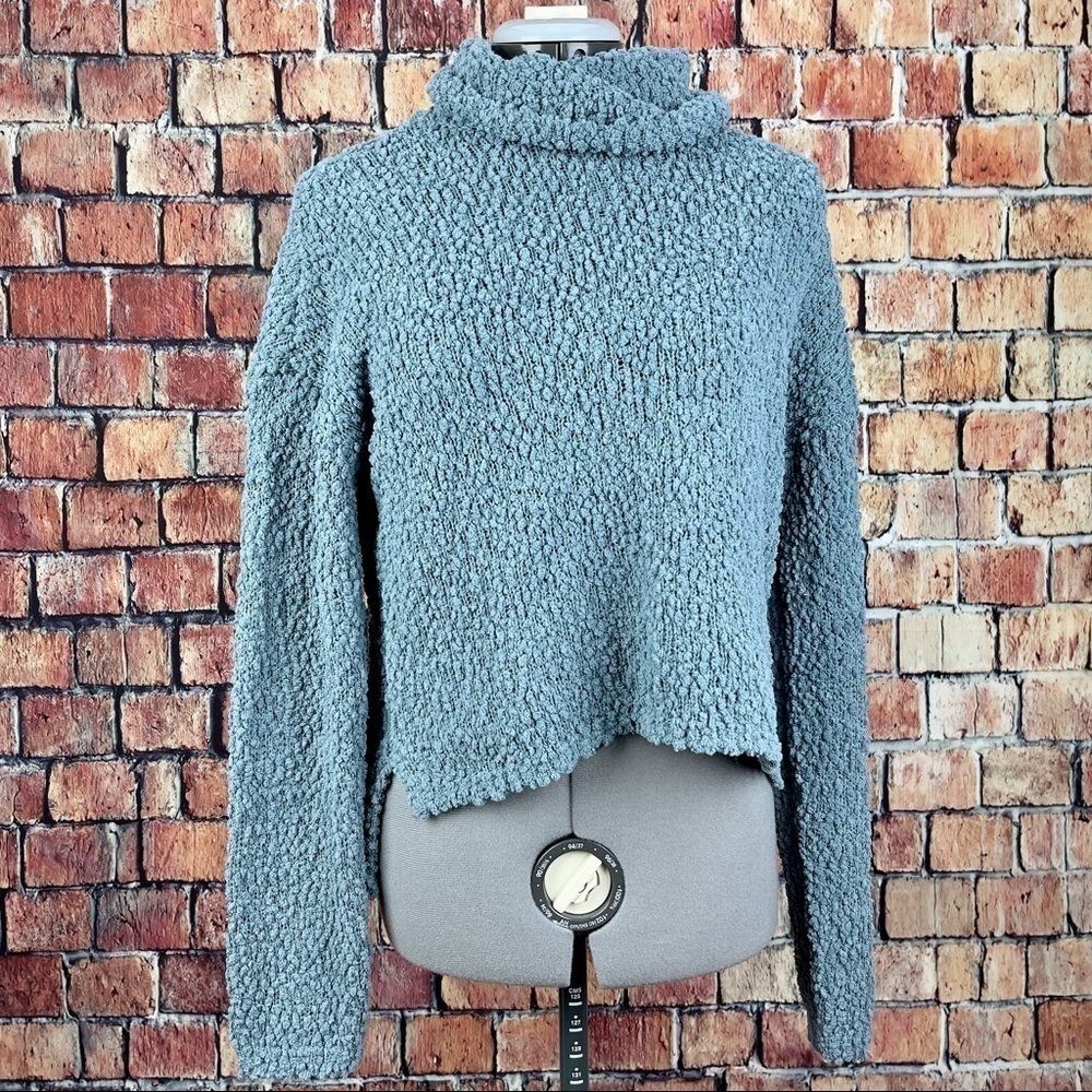 bobeau Women’s Popcorn Knit Pullover Turtleneck Sweater Size XS